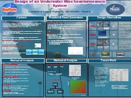 Design of an Underwater Mine Countermeasure System
