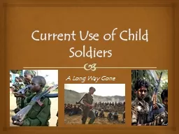 Current Use of Child Soldiers