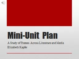 Mini-Unit Plan