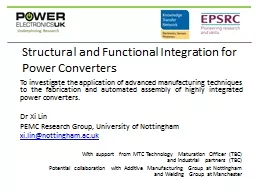 Structural and Functional Integration for Power Converters