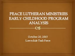 PEACE LUTHERAN MINISTRIES