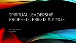 Spiritual Leadership: