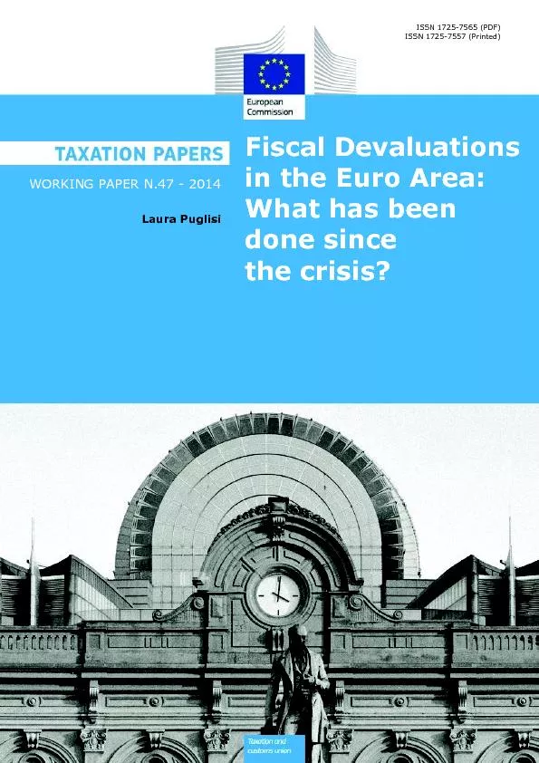 Fiscal Devaluations