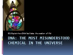DNA: The most misunderstood chemical in the universe
