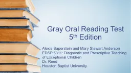 Gray Oral Reading Test 5