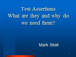 Test Assertions