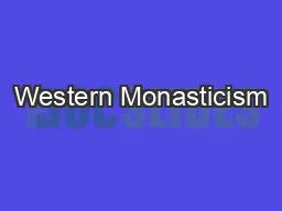Western Monasticism