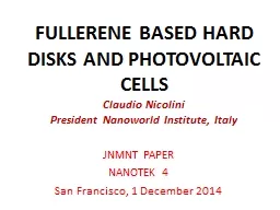 FULLERENE BASED HARD DISKS AND PHOTOVOLTAIC CELLS