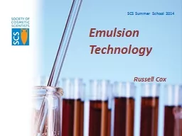 Emulsion Technology