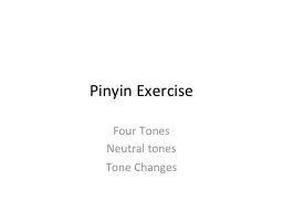 Pinyin Exercise