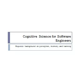 Cognitive Science for Software Engineers