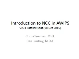 Introduction to NCC in AWIPS