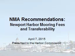 NMA Recommendations: