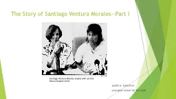 The Story of Santiago Ventura