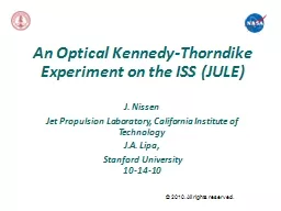 An Optical Kennedy-Thorndike Experiment on the ISS (JULE)
