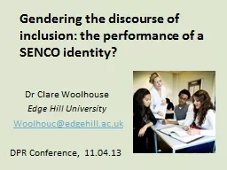 Gendering the discourse of inclusion: the performance of a