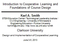 Introduction to Cooperative Learning and Foundations of Cou