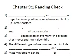 Chapter 9:1 Reading Check