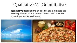 Qualitative Vs. Quantitative