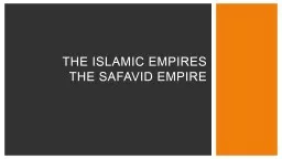 The Islamic Empires