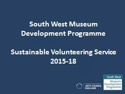 South West Museum Development Programme