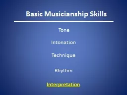 Basic Musicianship Skills