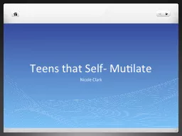 Teens that Self- Mutilate