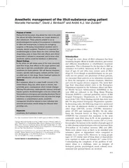 Anesthetic management of the illicitsubstanceusing pat