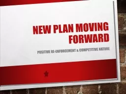 New Plan Moving Forward