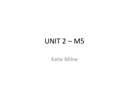 UNIT 2 – M5