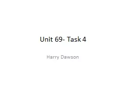 Unit 69- Task 4