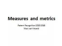 Measures and metrics