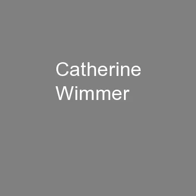 Catherine Wimmer