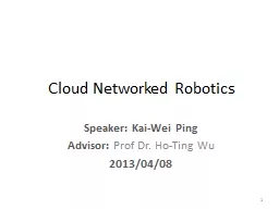 Cloud Networked Robotics
