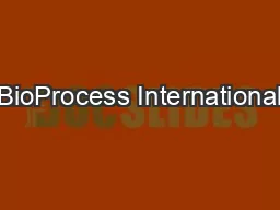 BioProcess International