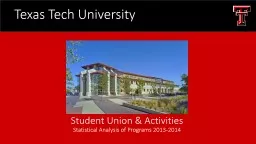 Student Union & Activities