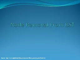 Node Removal From BST