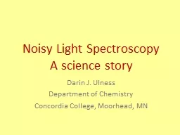 Noisy Light Spectroscopy