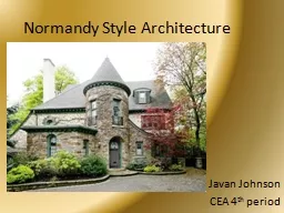 Normandy Style Architecture