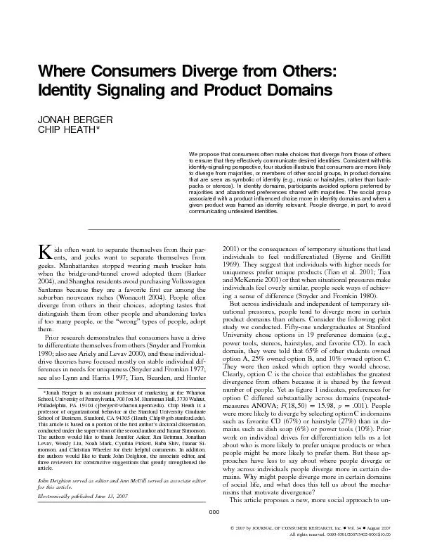 2007byJOURNALOFCONSUMERRESEARCH,Inc.Vol.34August2007Allrightsreserved.