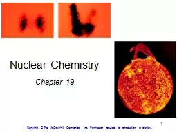 1 Nuclear Chemistry