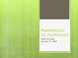 Pediatrician Vs. Nutritionist