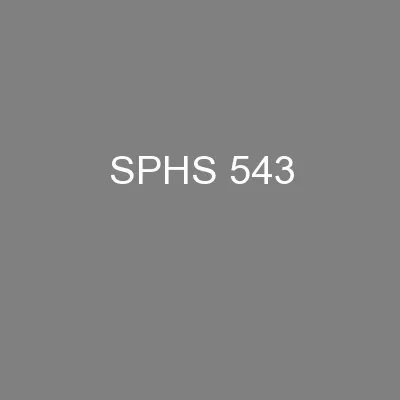 SPHS 543