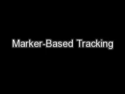Marker-Based Tracking