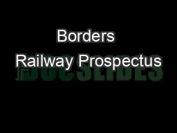 Borders Railway Prospectus