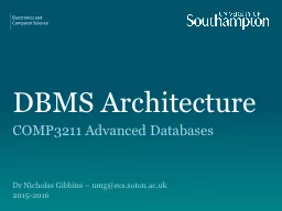 DBMS Architecture