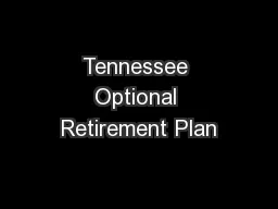 Tennessee Optional Retirement Plan