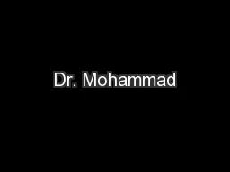 Dr. Mohammad