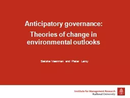 Anticipatory governance