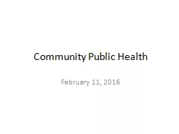 Community Public Health